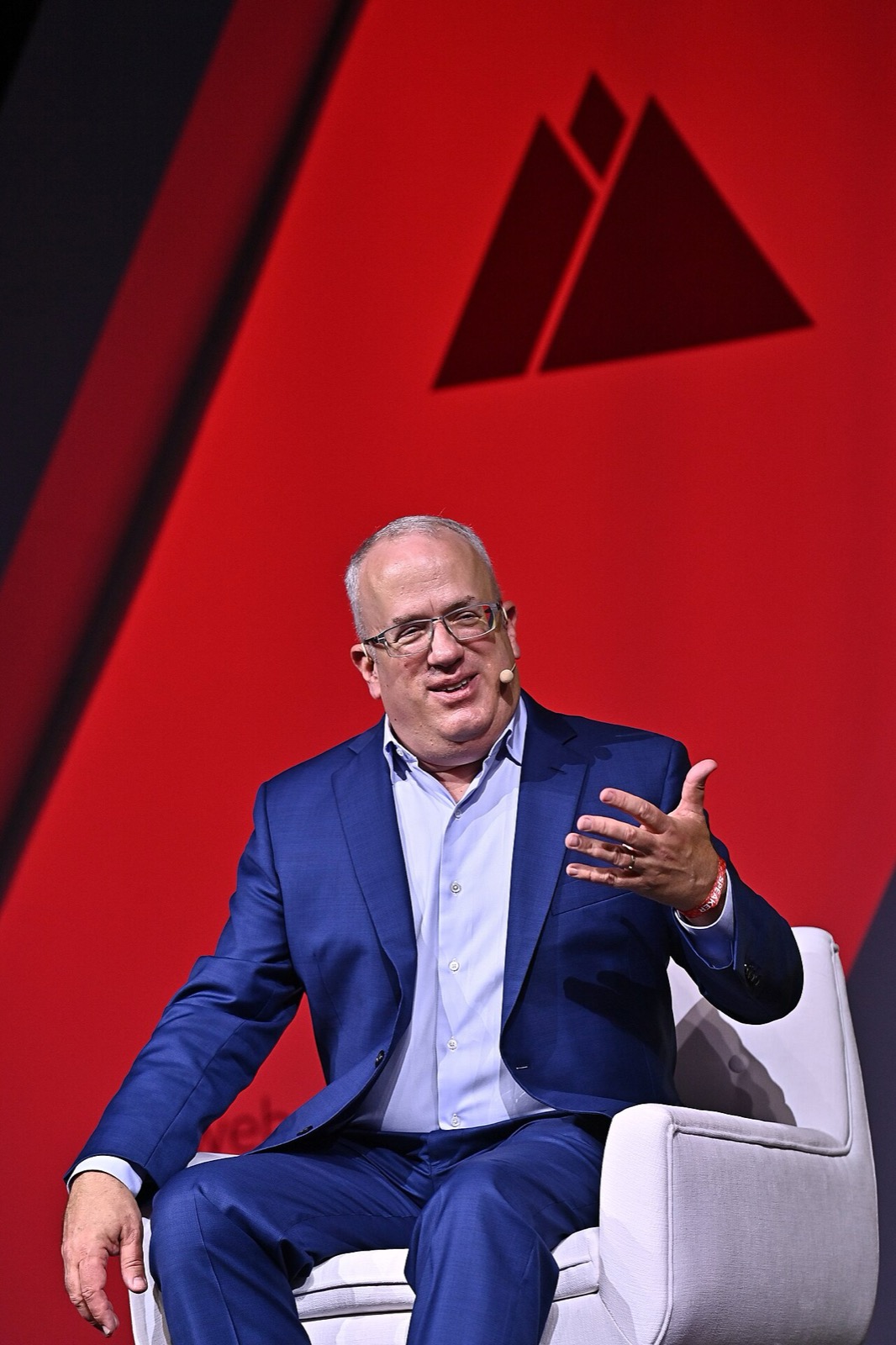 Eich on stage at Web Summit in Lisbon, November 2022, as founder and CEO of Brave.