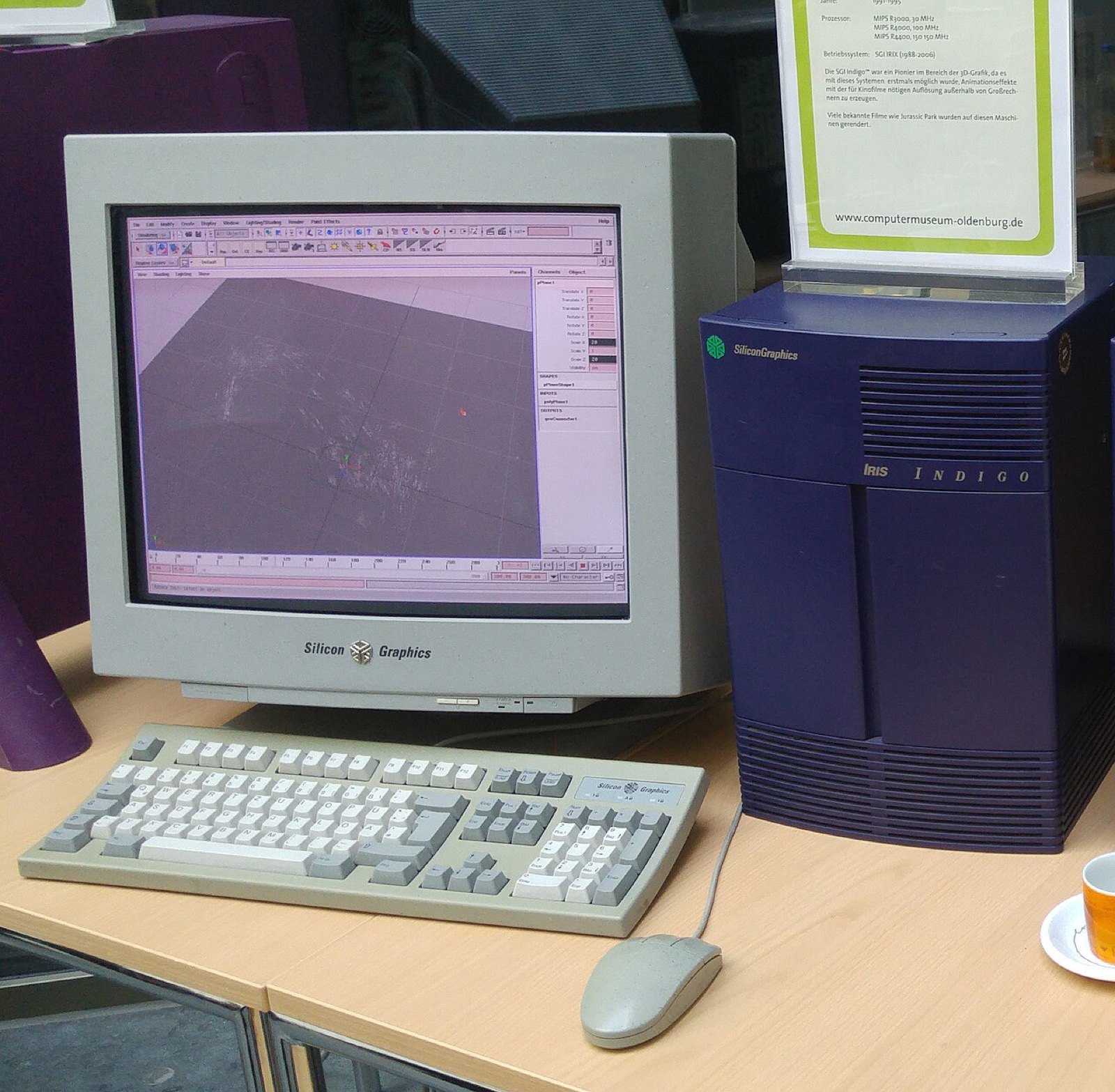 An SGI Iris Indigo workstation running IRIX. For seven years at Silicon Graphics, Eich wrote the operating-system and network code that machines like this ran on.