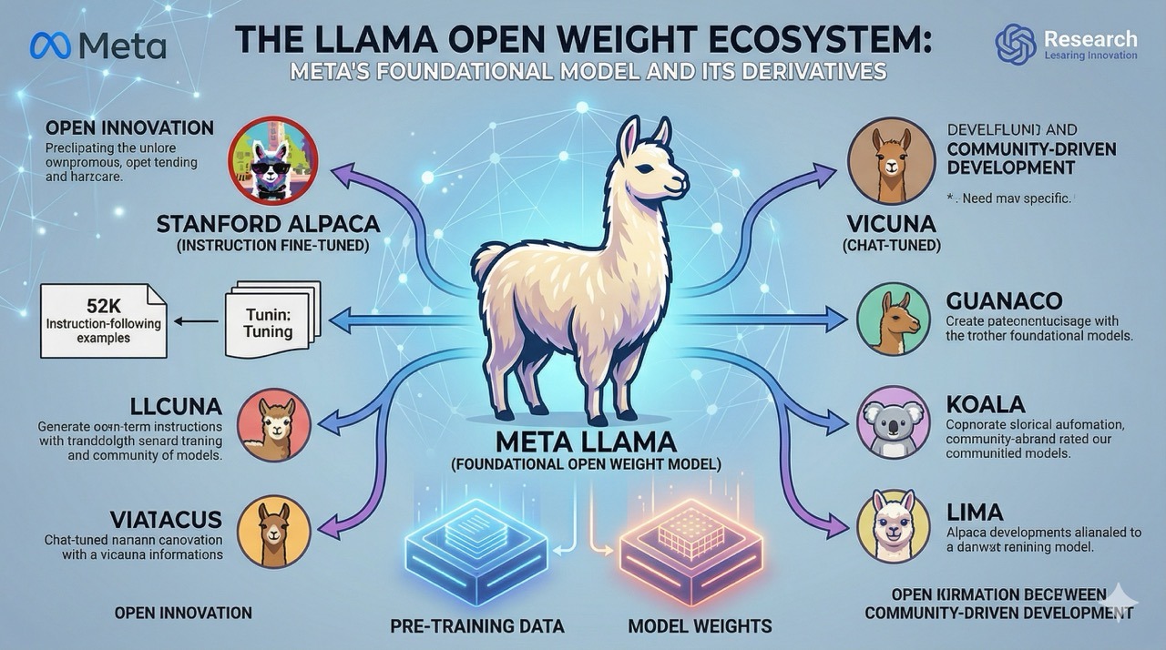 Meta LLaMA and derivatives