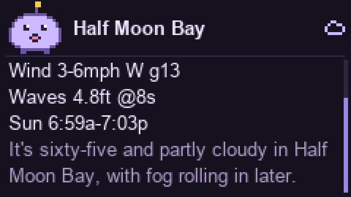 Weather card
