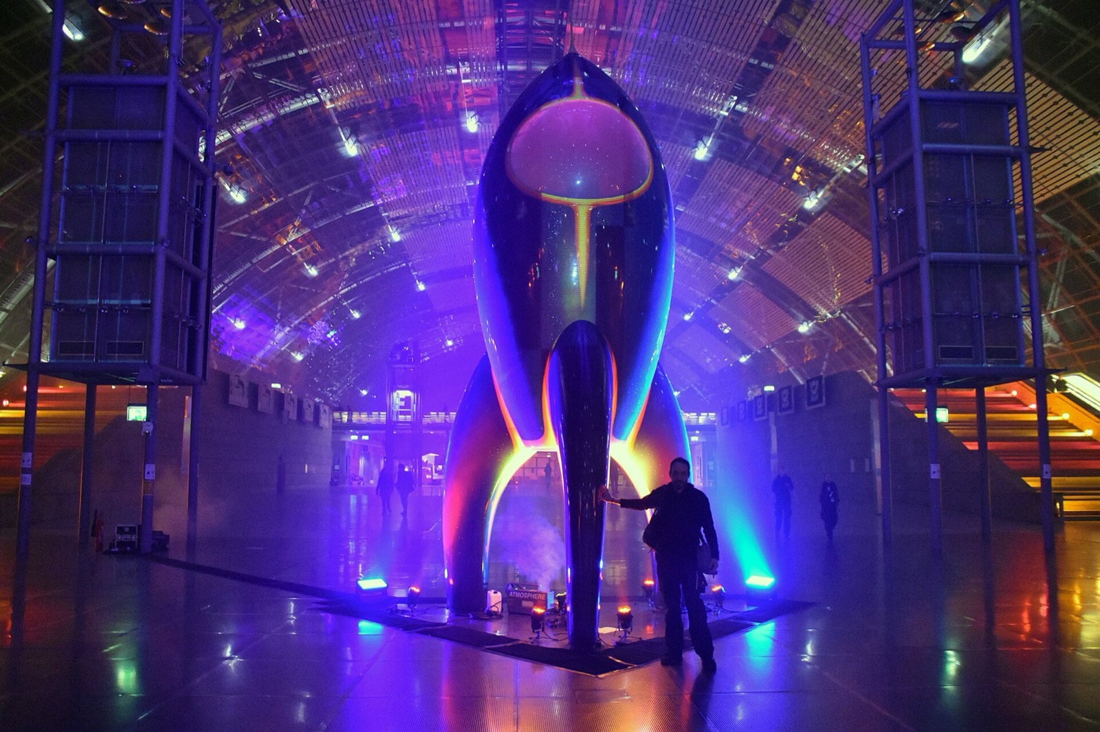 The glass hall at 36C3, Leipzig, December 2019. In a lecture hall nearby, Moxie told the decentralization faithful the ecosystem was moving.
