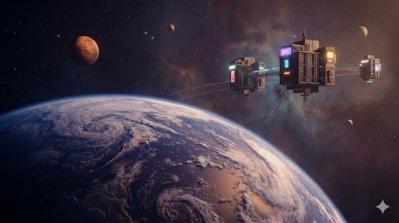 Future space datacenter