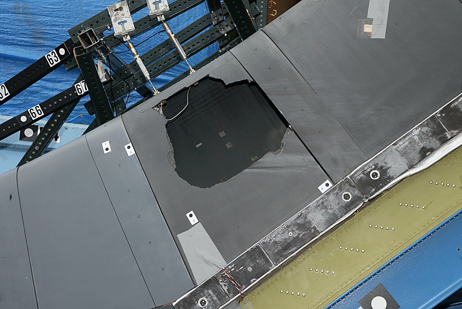 The CAIB foam impact test at Southwest Research Institute, July 7, 2003