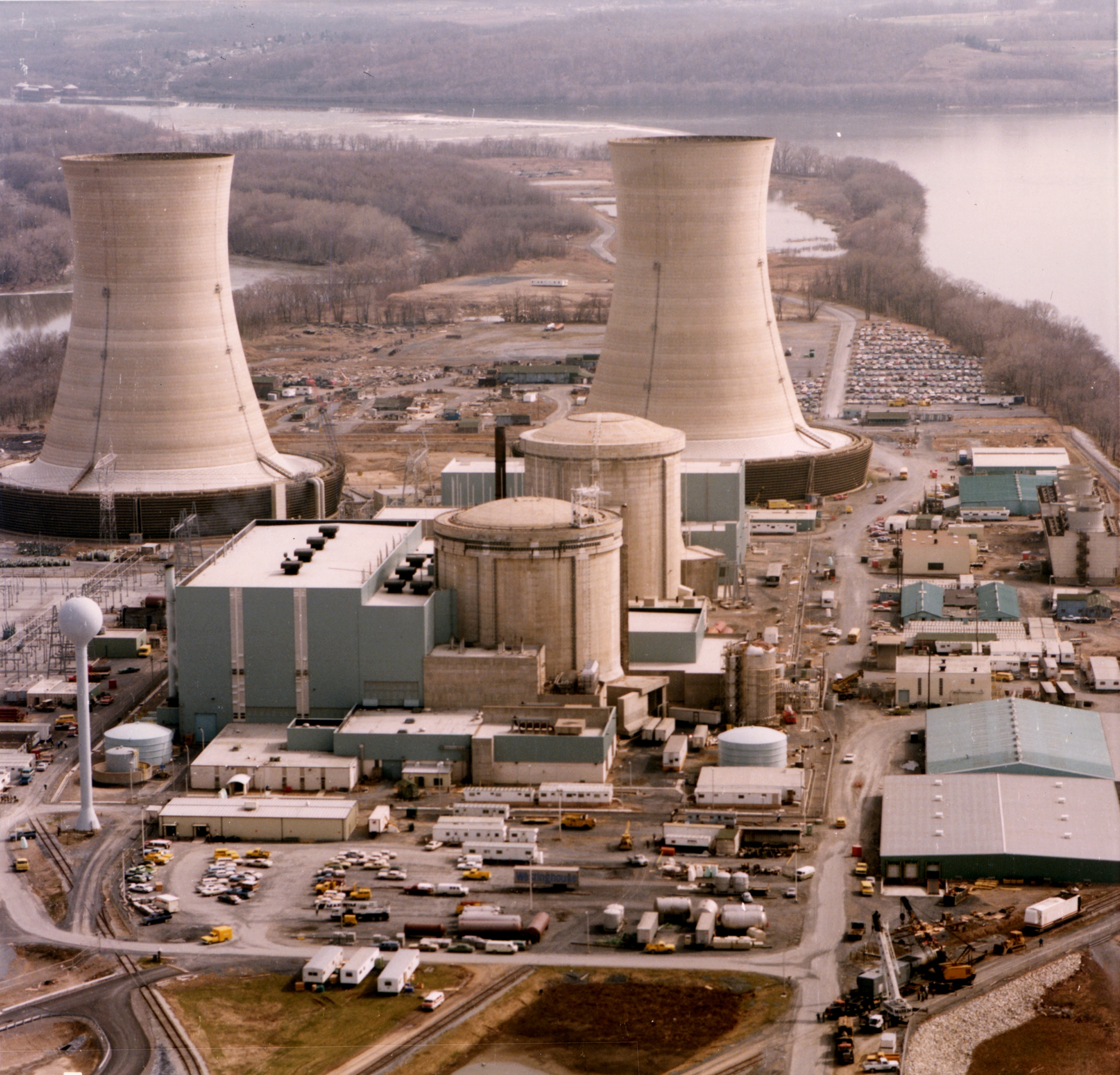 Three Mile Island on the Susquehanna River
