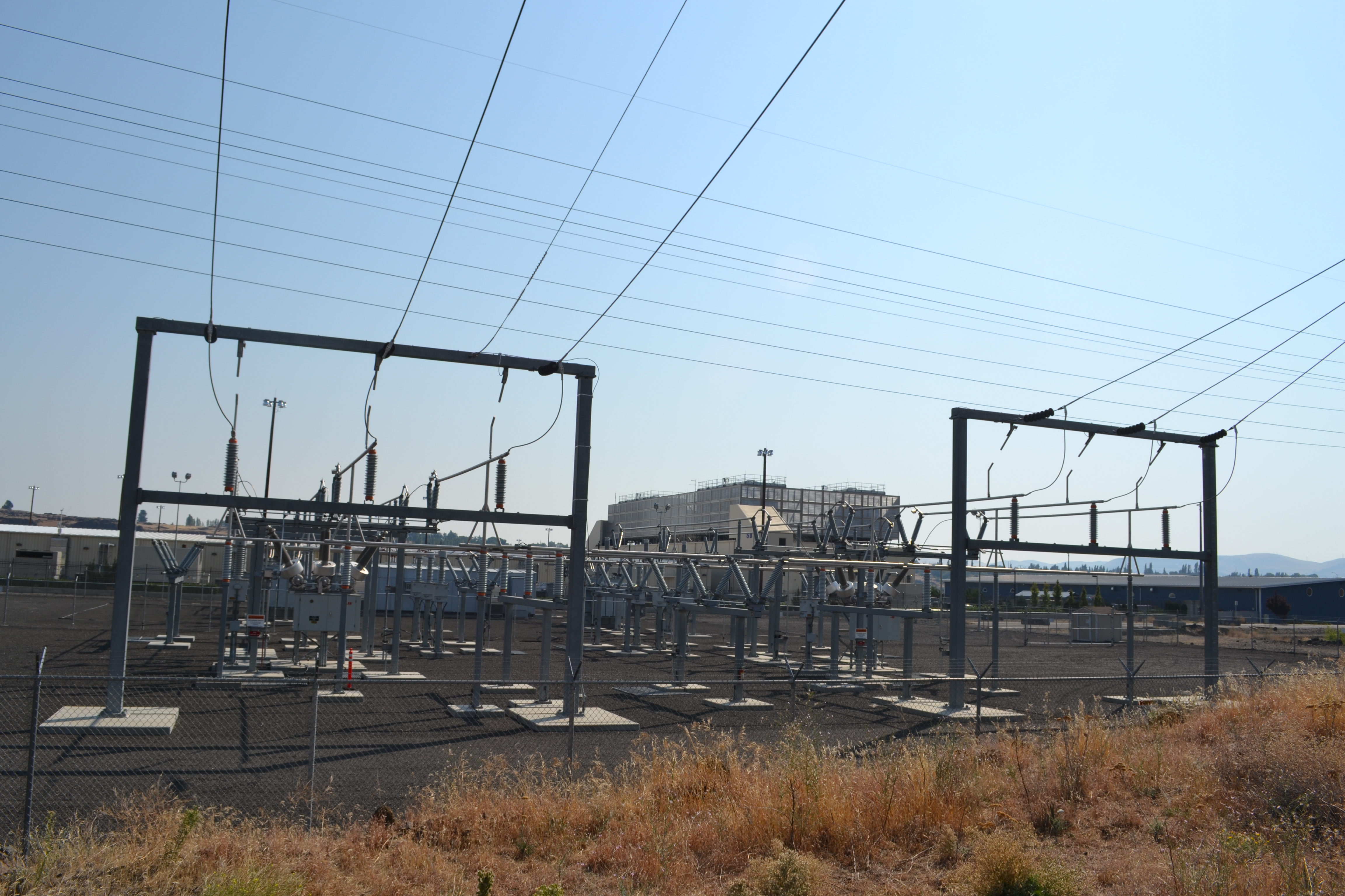 A hyperscale data center exterior