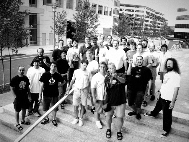 OpenBSD developers at the c2k1 hackathon, MIT, 2001